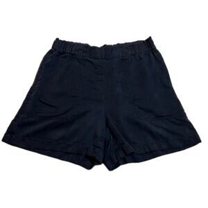 J. Jill High Rise Pull On Shorts Size M Lyocell Nautical Coastal Preppy Casual